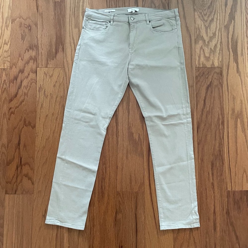 Reiss Men's Slim Fit Jean/Chino Gray/Tan 36w